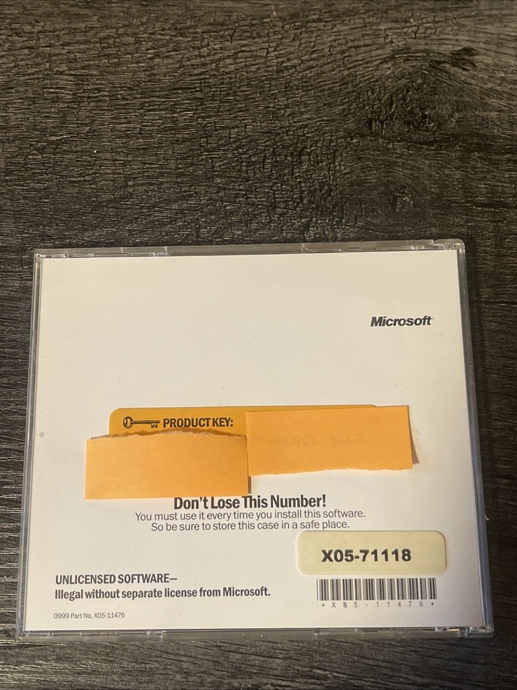 Microsoft Visio 2000 Technical Edition CD-ROM and Product Key Genuine