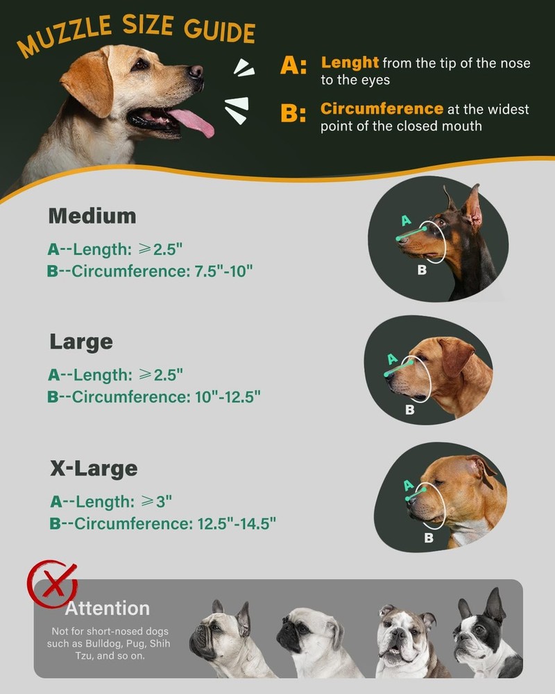 Dog Muzzle, Leather Basket Soft Muzzles Medium Large Breeds, Pitbull Dog Muzz...