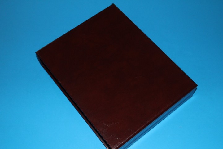 Safe Variant 11 Ring binder inc dustcase 708 Wine Red BlueLakeStamps VERY NICE