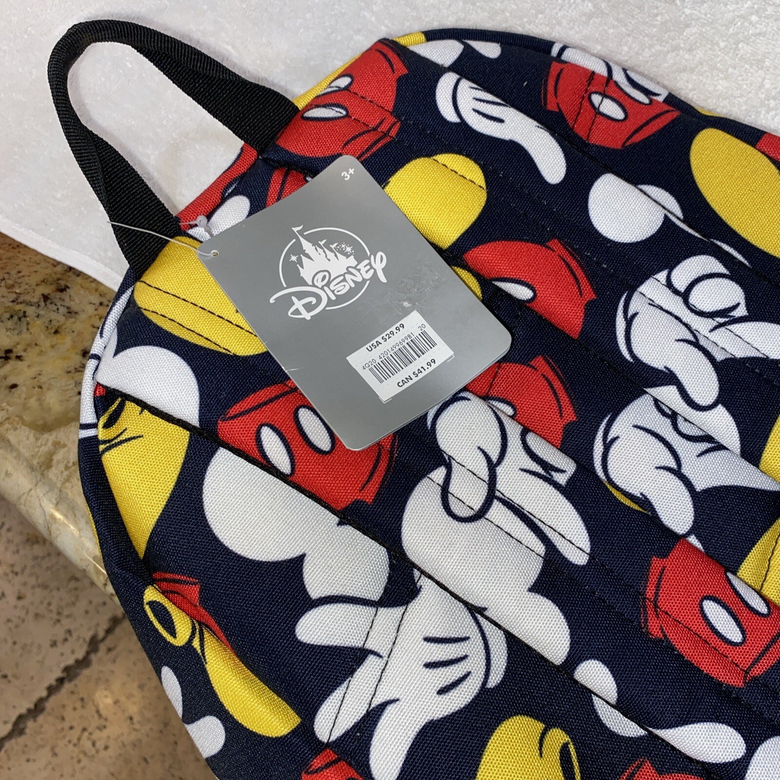 Disney Store Mickey Mouse Backpack NEW W/ Tags