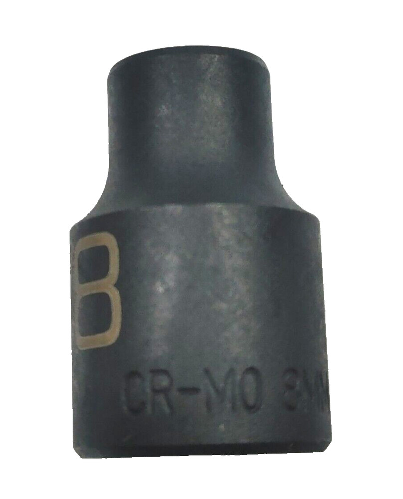 MATCO TOOLS "ADV" BP8M6V, 3/8" DRIVE, 8MM. IMPACT SOCKET, SHALLOW, 6 POINT.