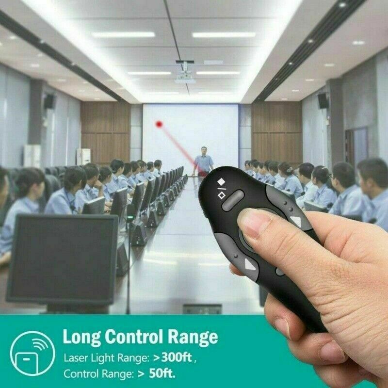 USB Powerpoint Clicker Wireless Remote Control PPT Presenter Pointer Pen NLK
