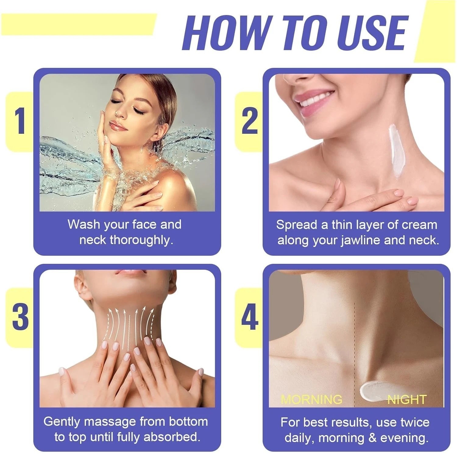 Go New Pure Beauty Tighten & Lift Neck Firming Cream - Anti-Aging Neck Creams fo