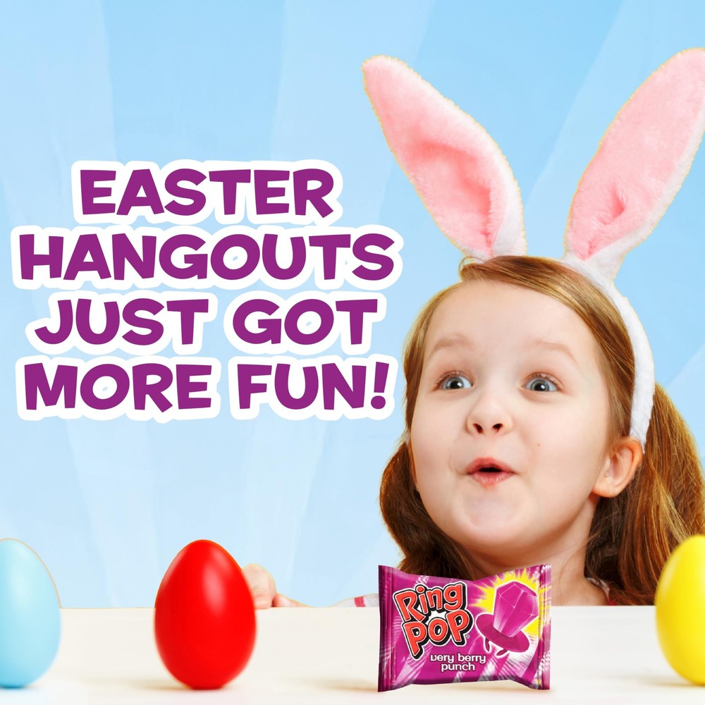 Ring Pop Purple Easter Candy Lollipops, 30Ct Bulk 30 Count,
