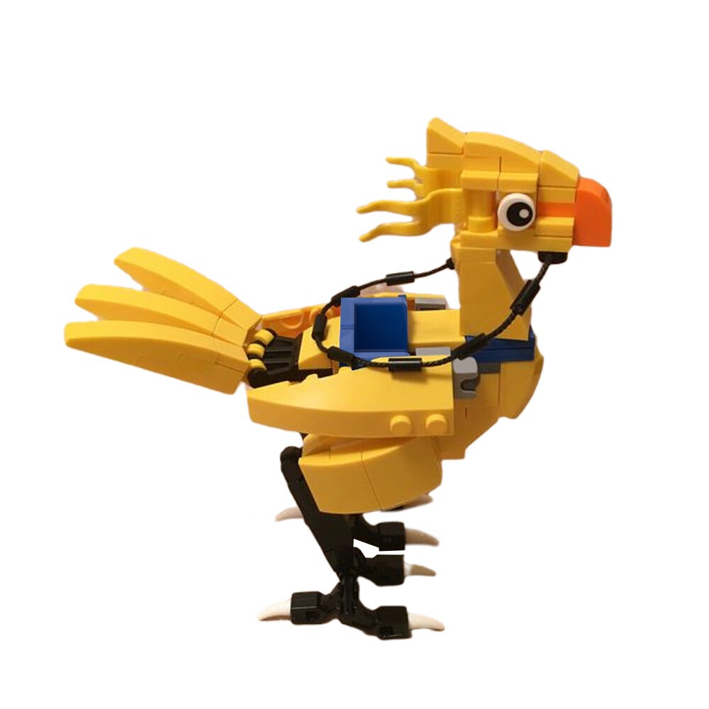 Chocobo-Inspired Creature 110-Piece Fantasy Model