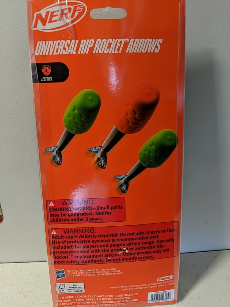 NERF Rip Rocket Universal Rip Rocket Arrows 3 Pack NIP