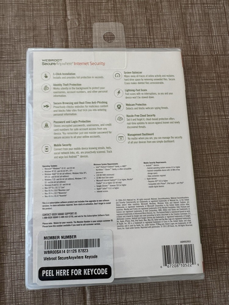 Webroot Internet Security Software NIP