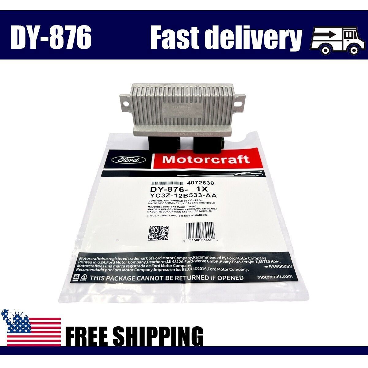 Motorcraft OEM DY876 Diesel Glow Plug Control Module Switch fit Ford 6.0 6.4 7.3