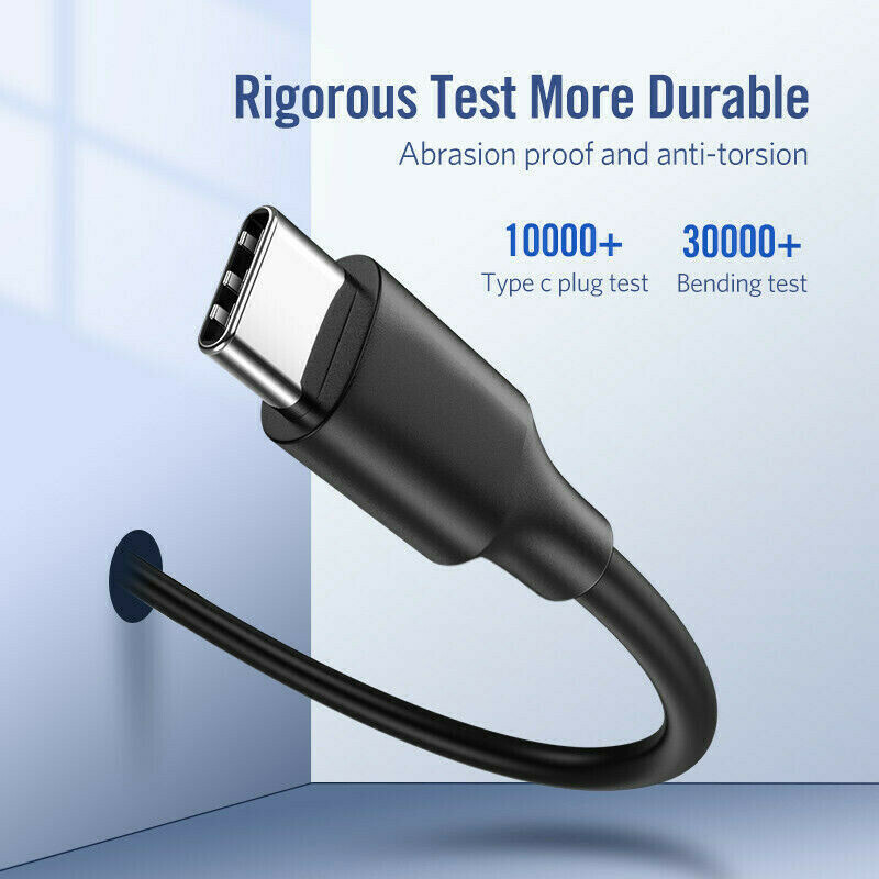 USB C To USB C 3A Fast Charging Data Transfer Cable Type-C For Samsung S8 S9