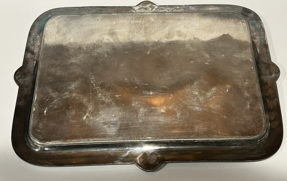 Vintage 16" Rectangular International Silver Hollowware 429 Silverplate Tray