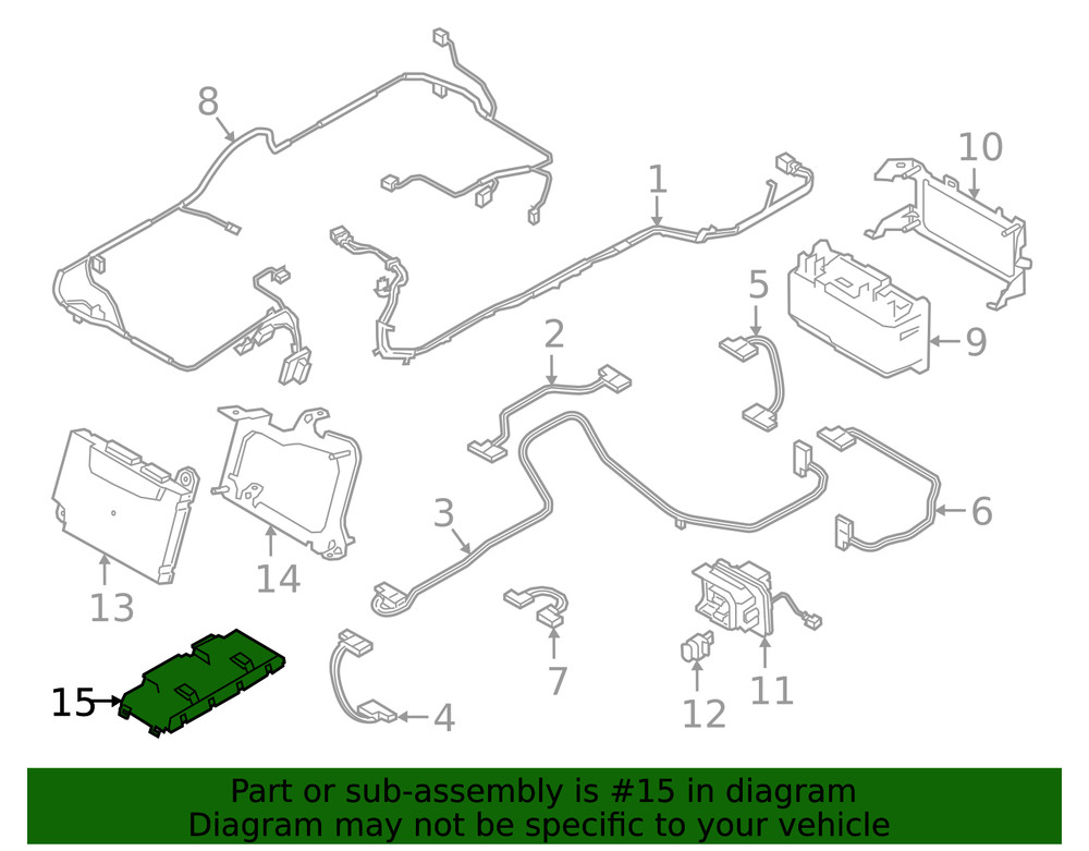 Genuine BMW Control Module 61-27-8-843-415