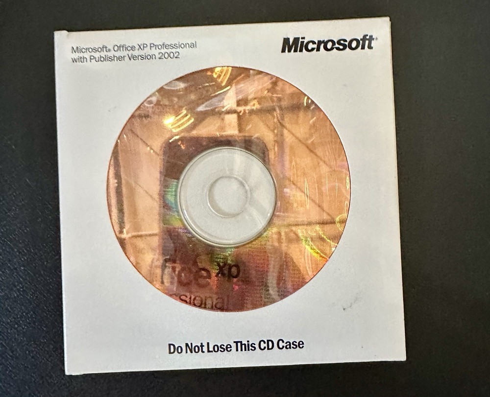 Microsoft Office XP Professional w Publisher Version 2002