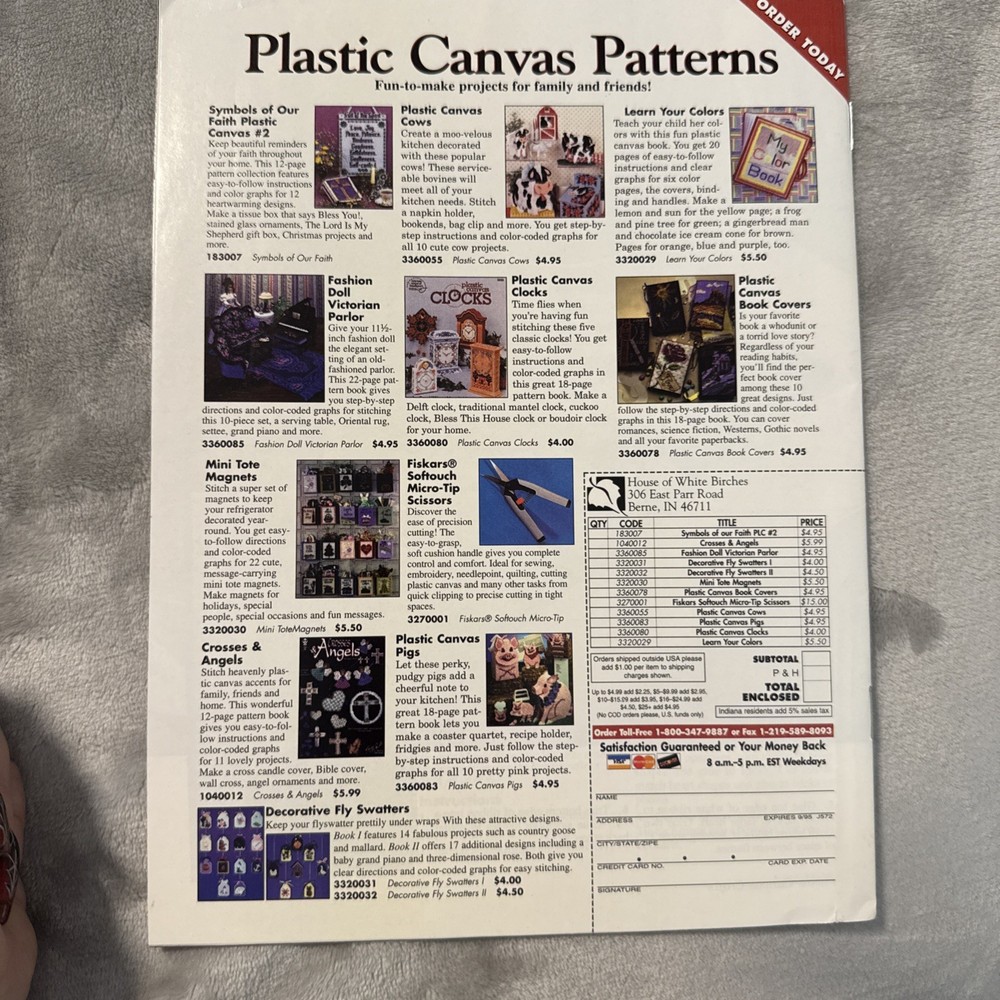 Vintage Plastic Canvas pattern book Send In The Clowns
