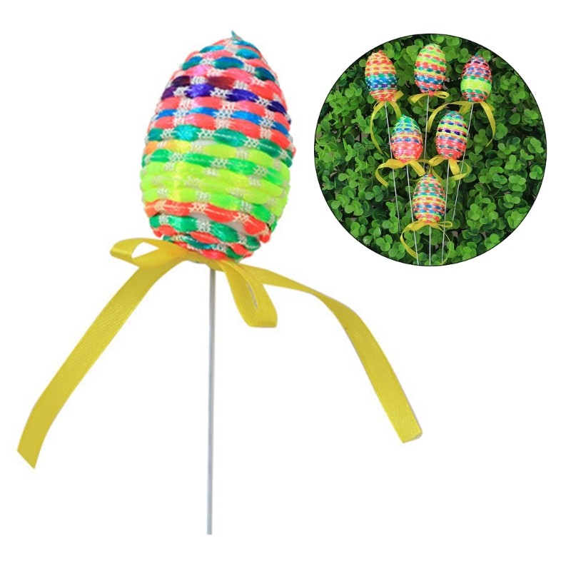 6pcs Easter Egg Tree Branches Artificial Bouquet for Flower Arrangement