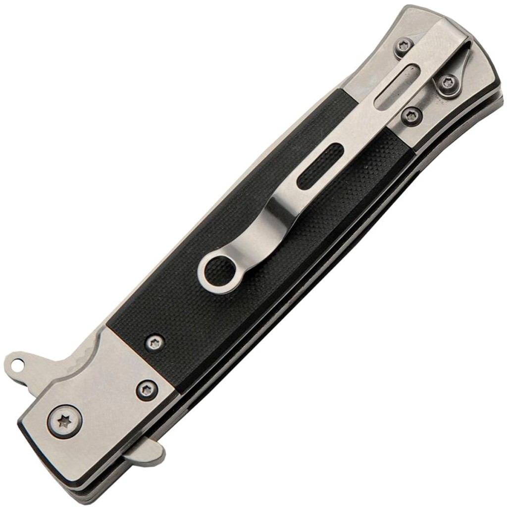 SZCO Silver G10 Stiletto Knife 4.75 in.