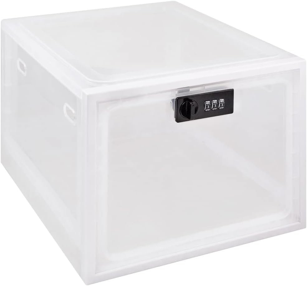 Medication Lockbox, Secure Storage for Medication and Vitamins, Combination Lock