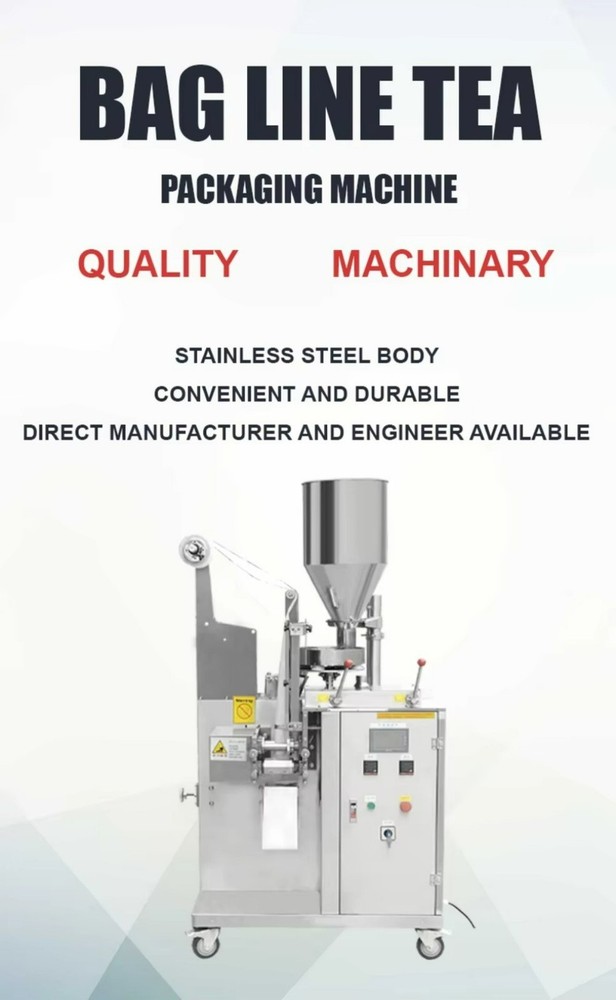 High Speed Small Teabag Scale Tea Bag Making Packing Machine with Thread Line