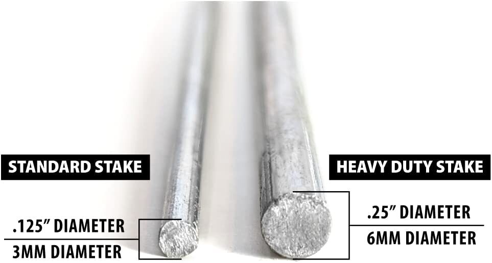 30"Heavy Duty Yard Stakes .25 Diameter Metal Frame Wire Step Stake for Yard Sign