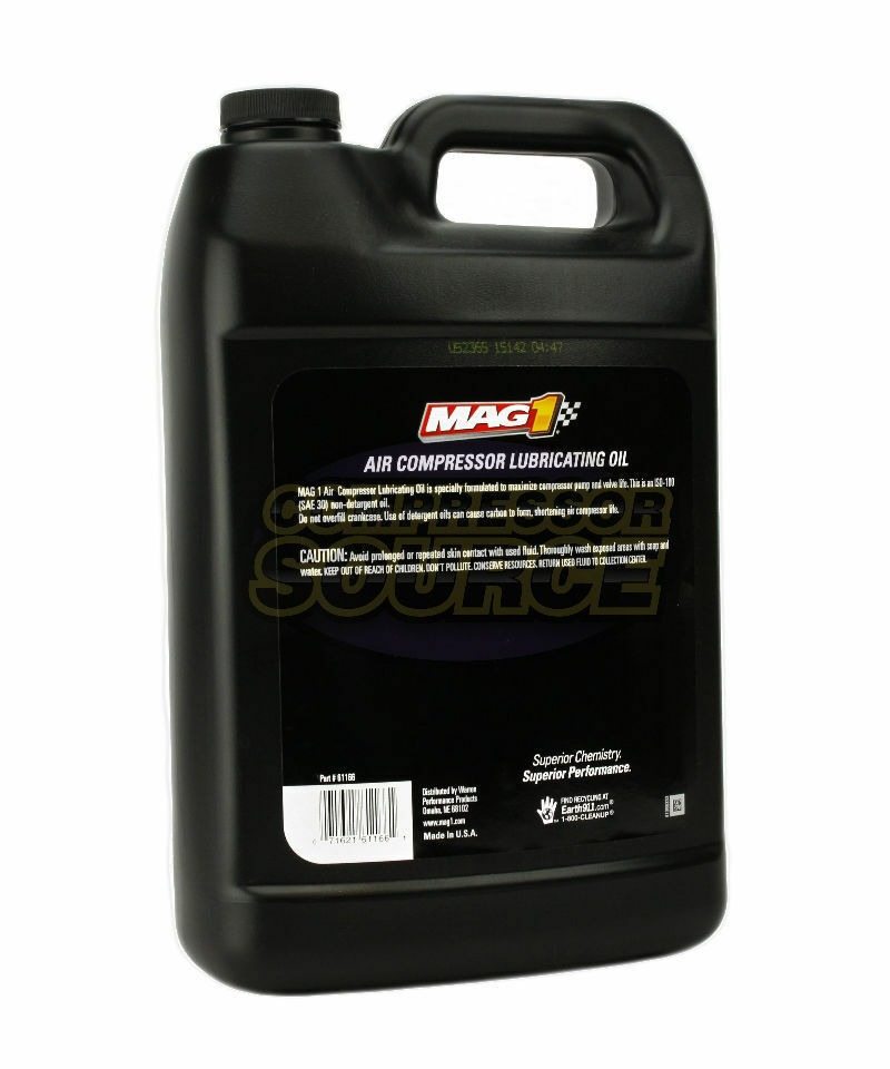 1 Gallon Gal ISO-100 Non Detergent Air Compressor Oil Lube Jug Lubricant SAE 30W