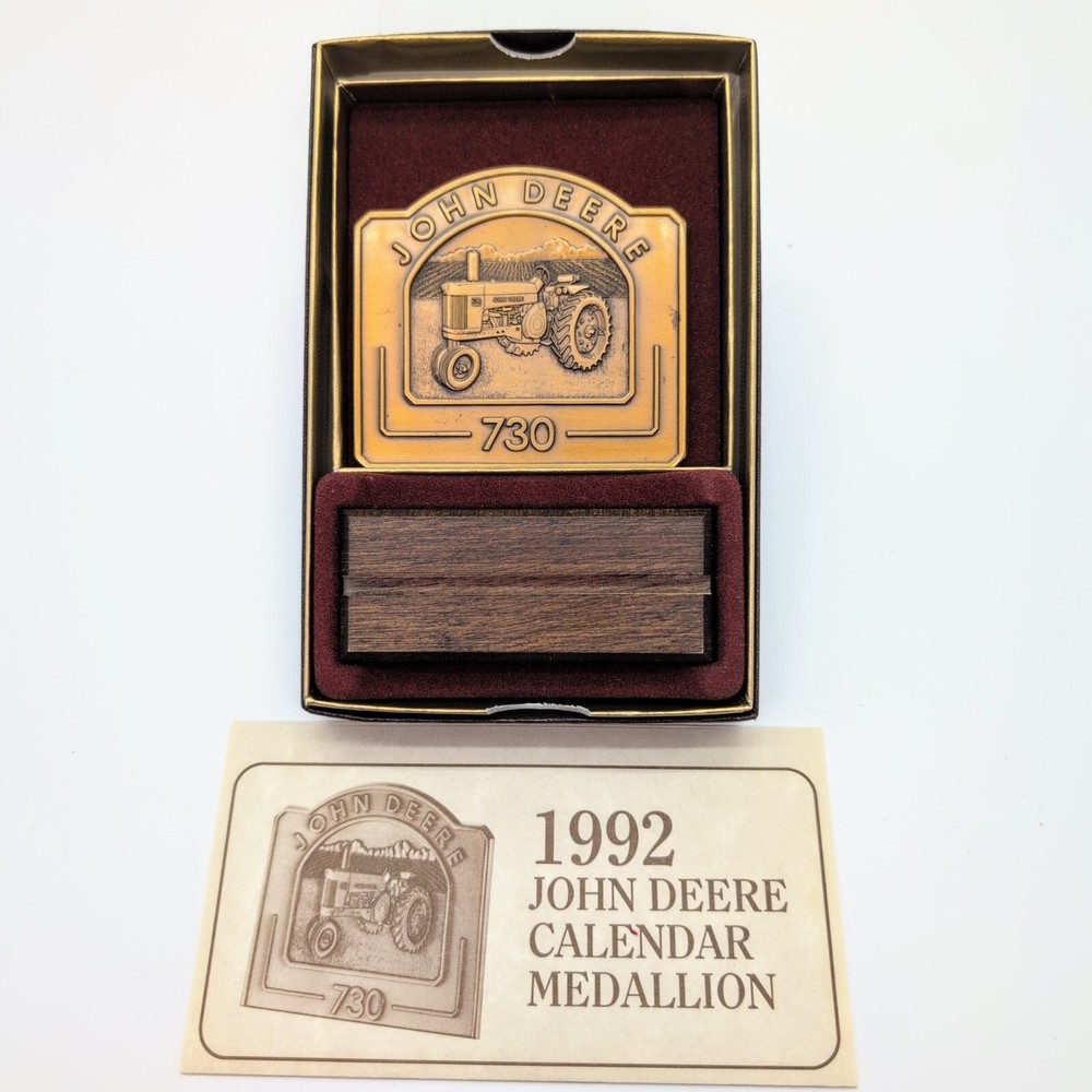 John Deere 1992 Calendar Medallion
