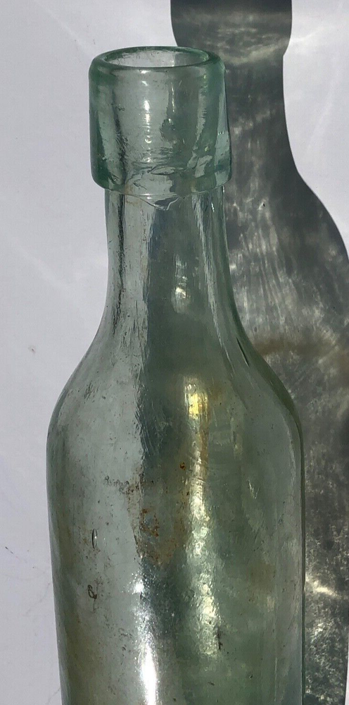 9 1/4" Torpedo Rounded Bottom Wine Bottle-C. 1840-1880