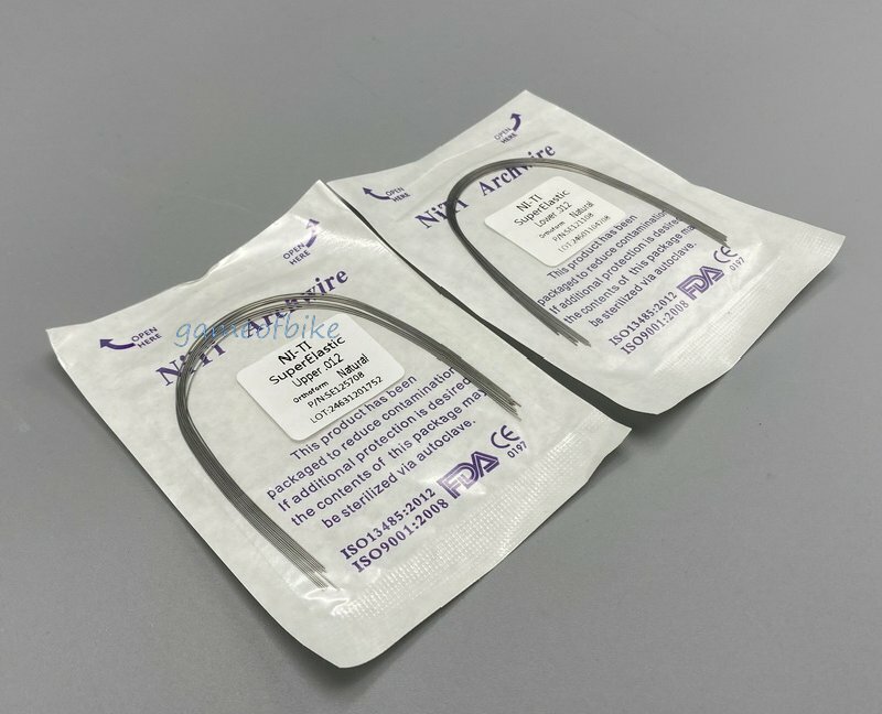 Dental Niti Orthodontic Arch Wire Super Elastic Round Rectangular Natural Form