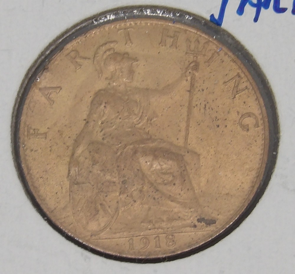 Great Britain 1918 Farthing