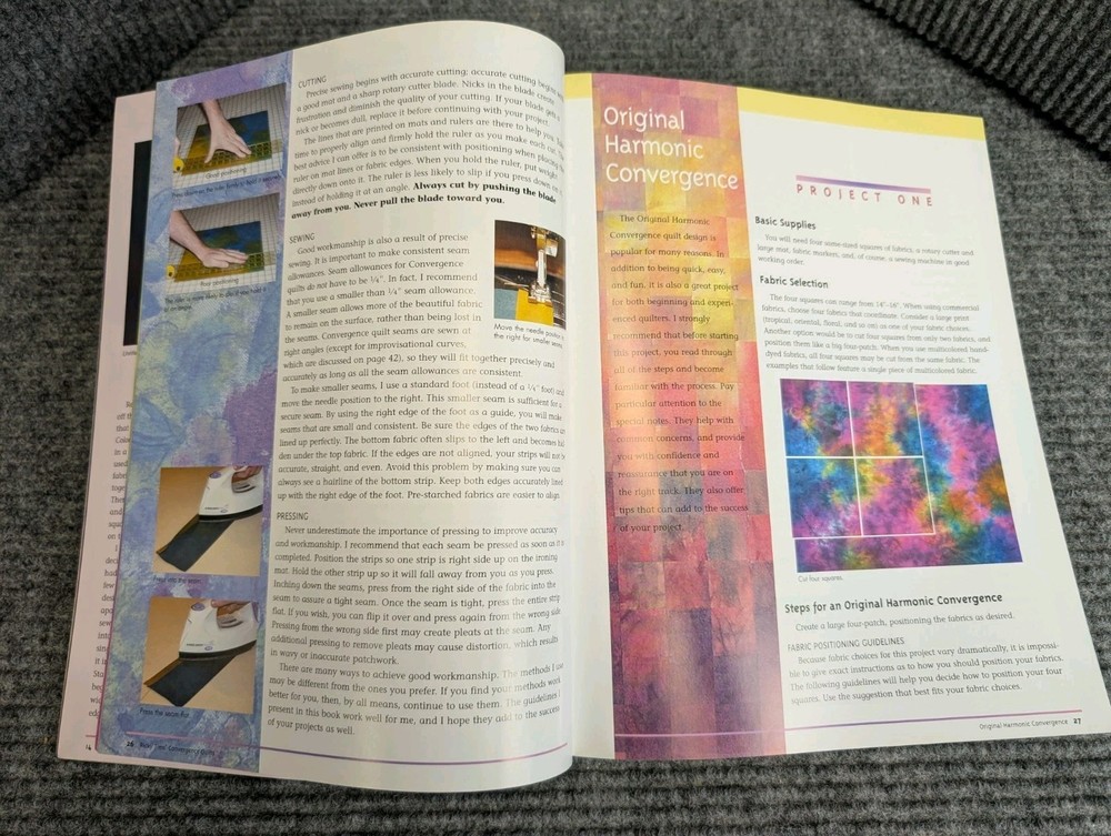 Ricky Tims' Convergence Quilts Book Softcover Patchwork Patterns Strip Quilting