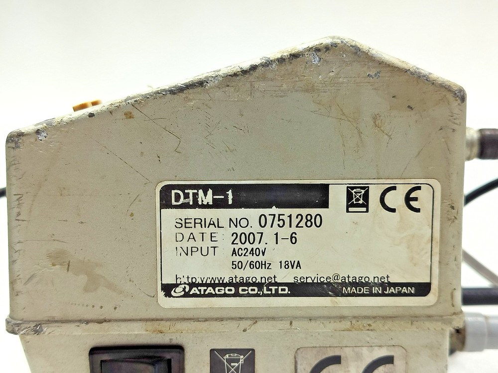 Atago NAR-2T Abbe Refractometer With DTM-1 DIGITAL THERMOMETER