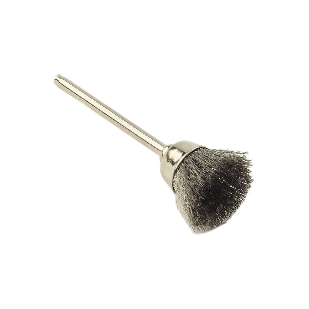 10pcs Mini Wire Brush Brushes Brass Cup Wheel for Grinder or Drill Set