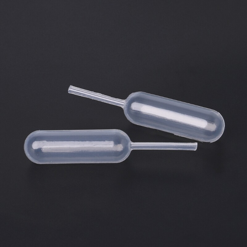 50pcs Plastic Squeeze Transfer Pipettes Dropper For Strawberries 4ml