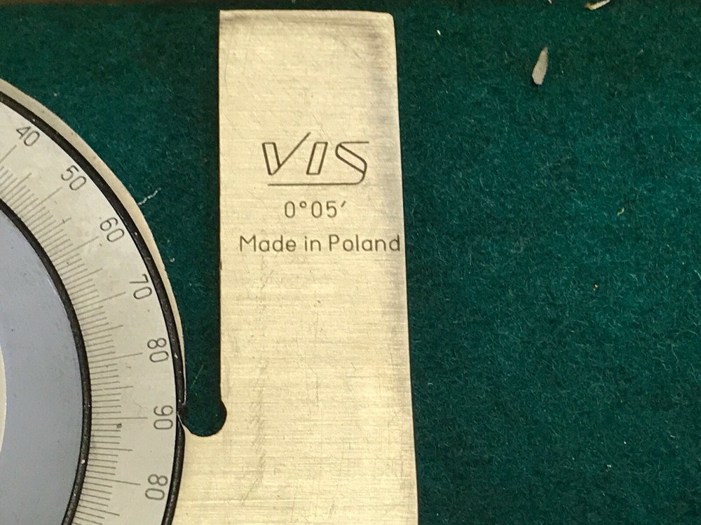 VIS POLAND MADE PROTRACTOR 6 & 12 " BEAM