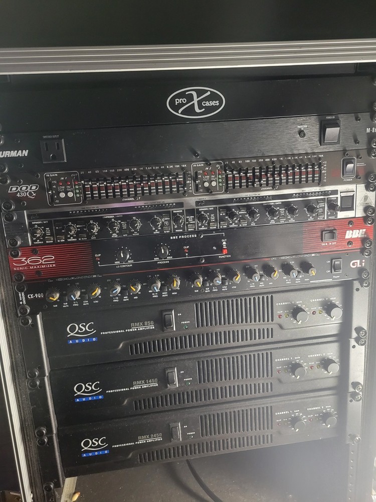 dj equipment Rack Mounted Poweramps system