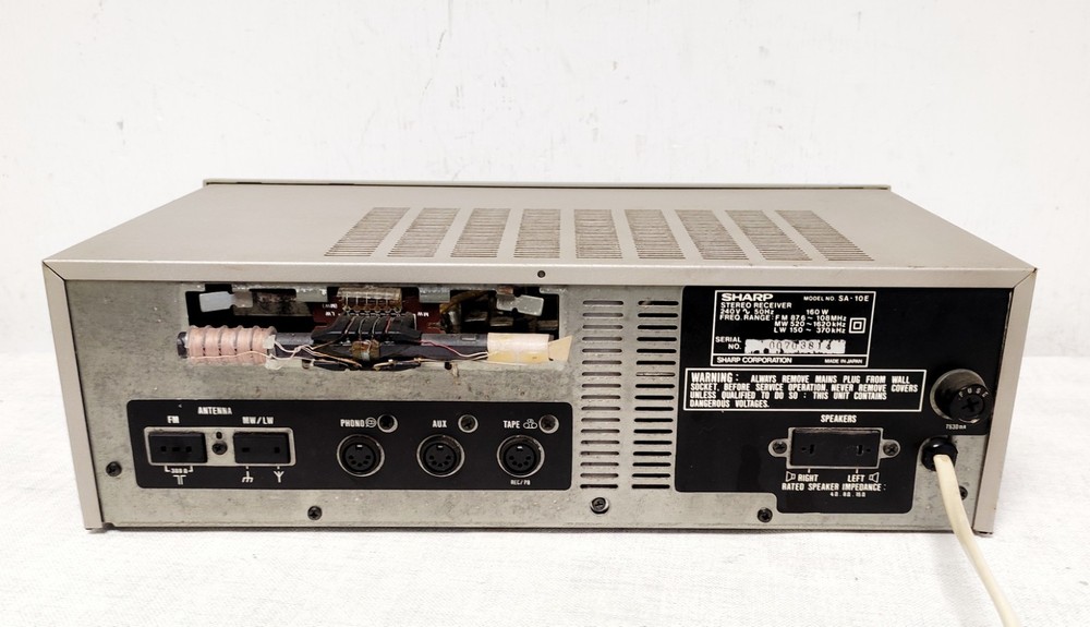 Sharp SA-10E Vintage Stereo Receiver Amplifier FM MW LW – Working