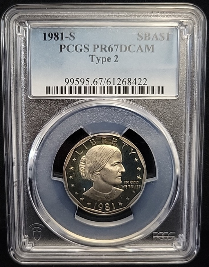 1981 Proof Susan B. Anthony SBA Dollar Type 2 PCGS PR67 | See Pics