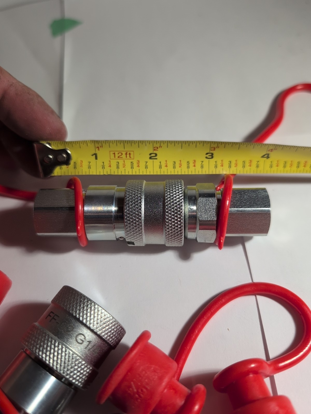 Chinese Mini Excavator Hydraulic Quick Connects Flat Face Set 1/4" For 2...