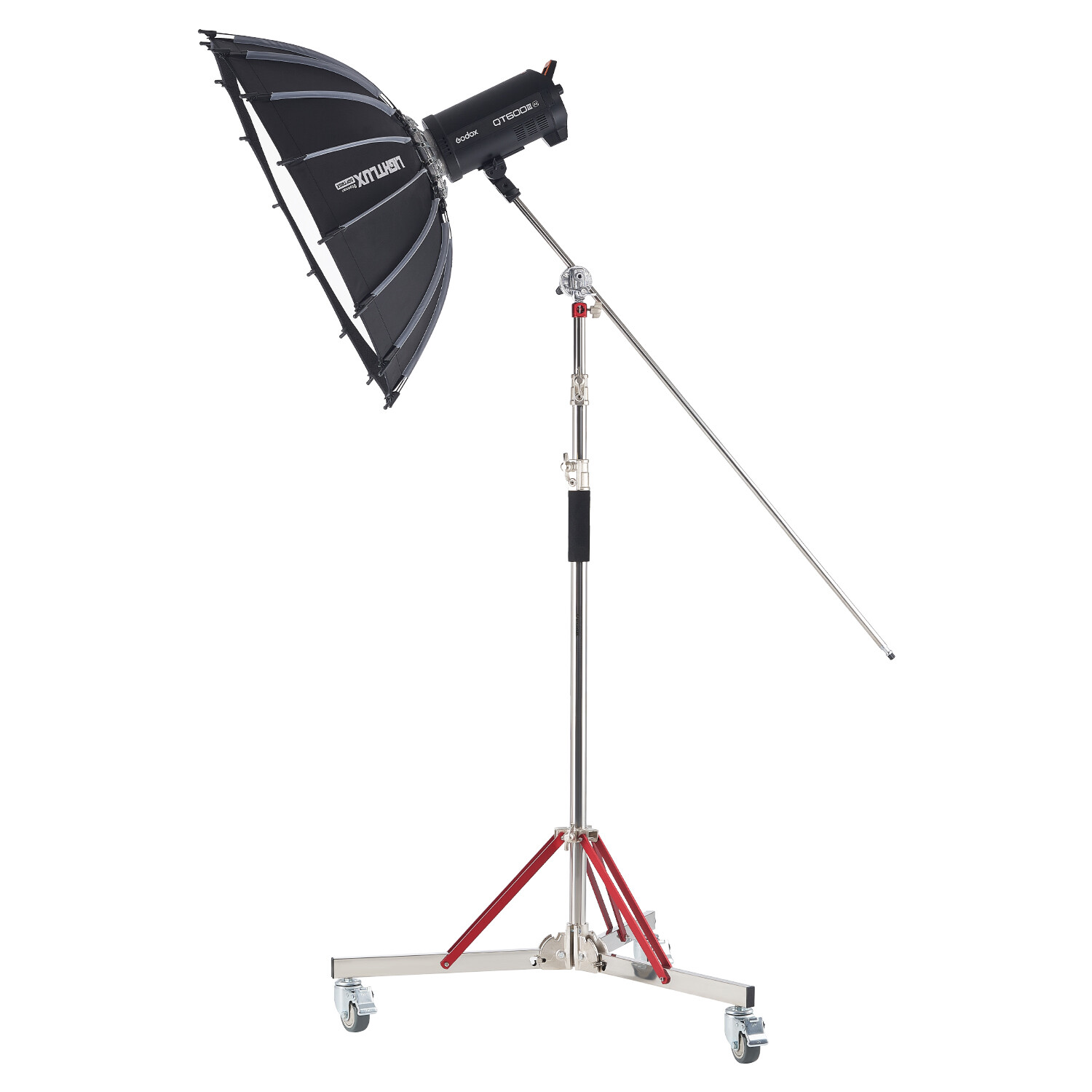 Heavy Duty Light Stand with Casters Max Height 10.5ft/320cm Tripod Stand