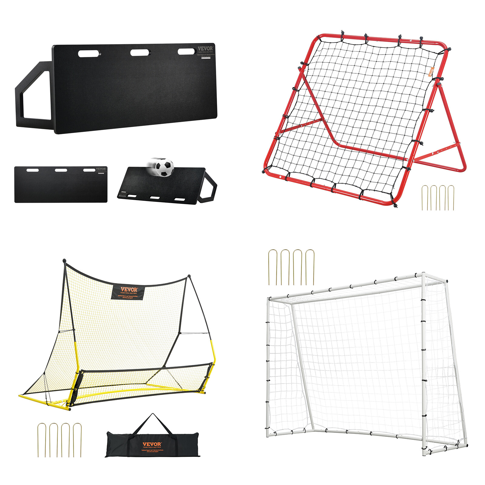 VEVOR Soccer Rebounder Board/Net Portable Soccer Wall Soccer Training Equipment