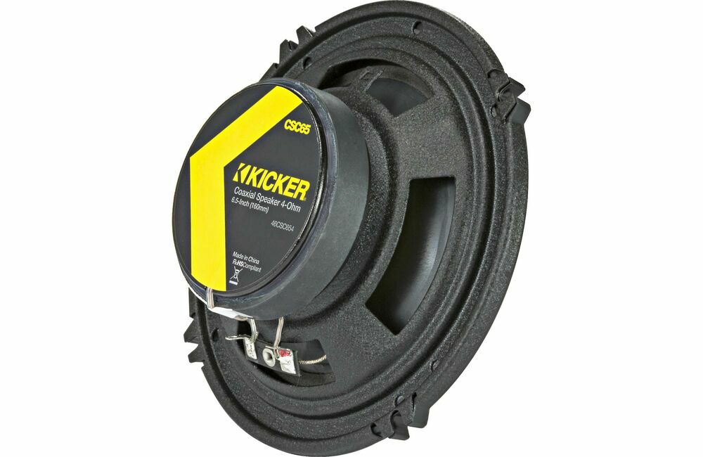 4) Kicker 46CSC65 CS Series 6.5" 600W RMS 2-Way Coaxial Car Audio Speakers