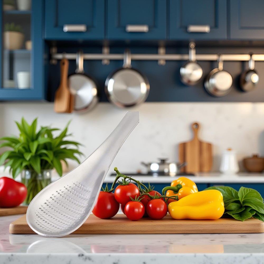 Stainless Steel Kitchen Practical Spoon Shape Fruit Mixer Ginger Grater Wasab...