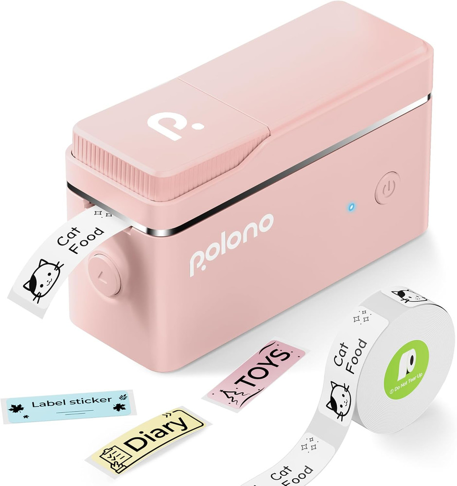 Label Maker Machine with Tape, P31S Bluetooth Label Printer, Mini Label Maker wi