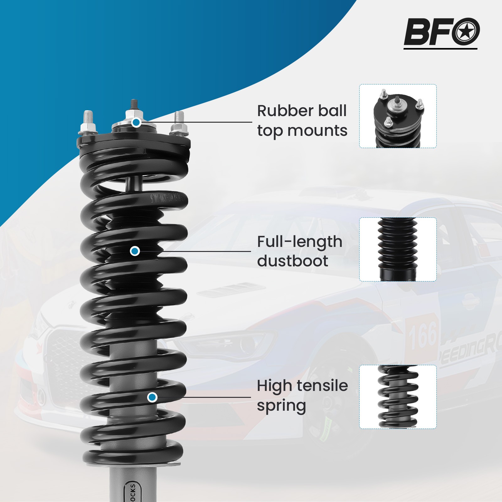 BFO 3.5" Suspension Lift Kit w/ Control Arms For Toyota Tacoma 2005-2023