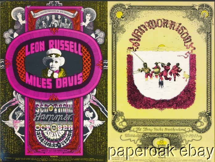 Original Bill Graham BG251-252 Mint Double Ad Back Card Van Morrison