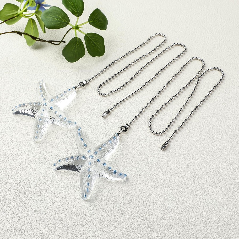 LONGSHENG - SINCE 2001 - 2 Pack Ceiling Fan Pull Chain Ornaments Extension Ch...