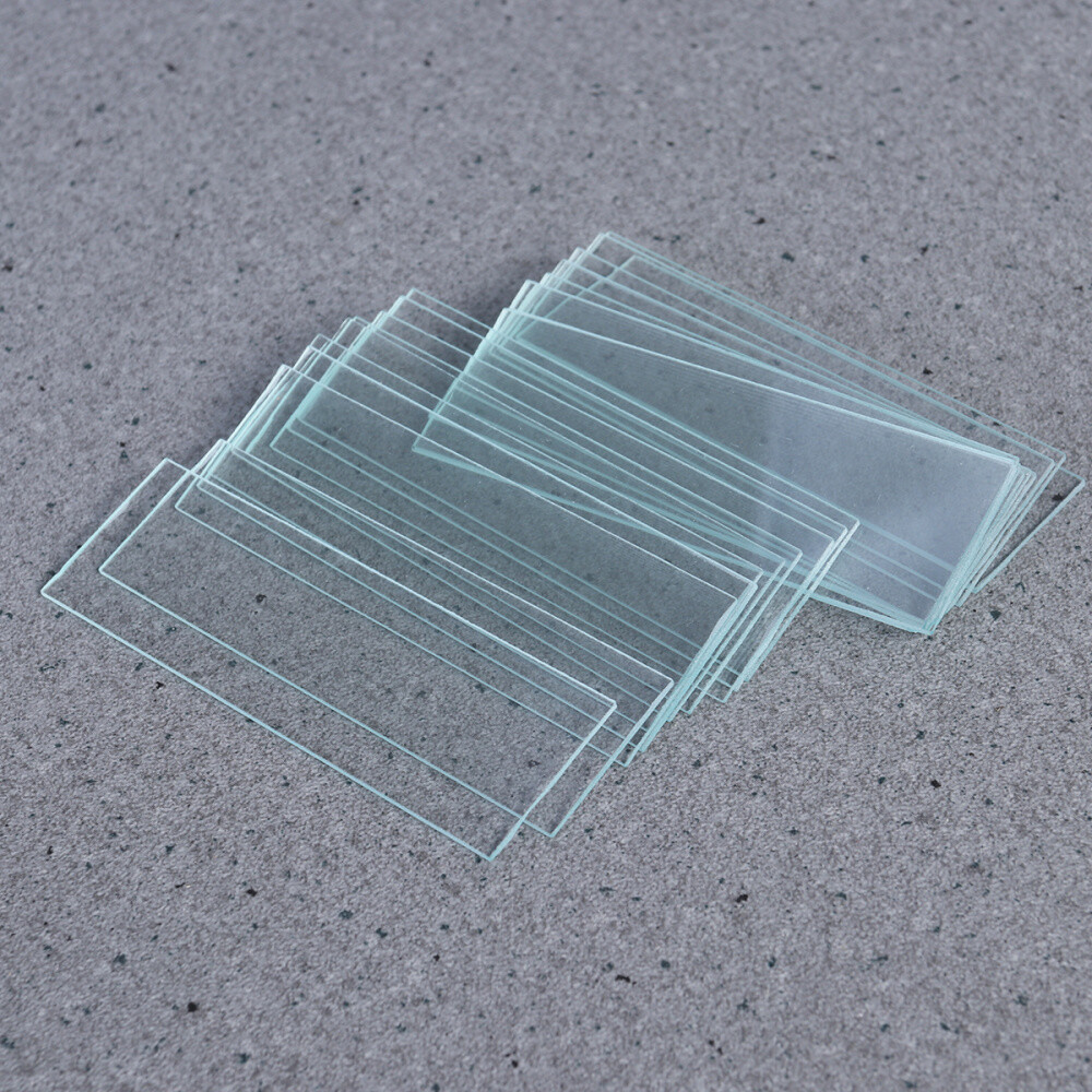 50PCS Blank Ground Glass Microscope Slides Cover Child Microscope Slides