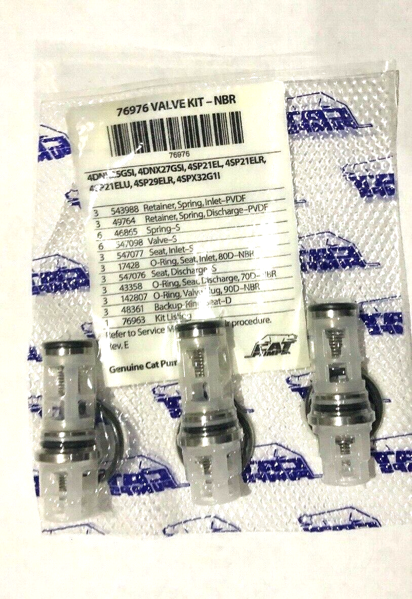 76976 VALVE KIT FOR CAT PUMP 4DNX,4SPX,4SP,4PPX, RSPX, 4SP PRESSURE WASHER