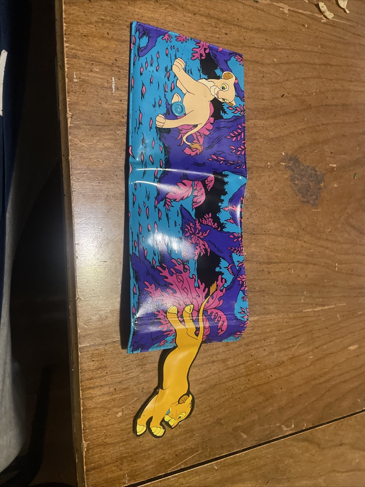 ☆RARE☆~Disney Vintage Wallet Vinyl 90s Lion King Simba Nala