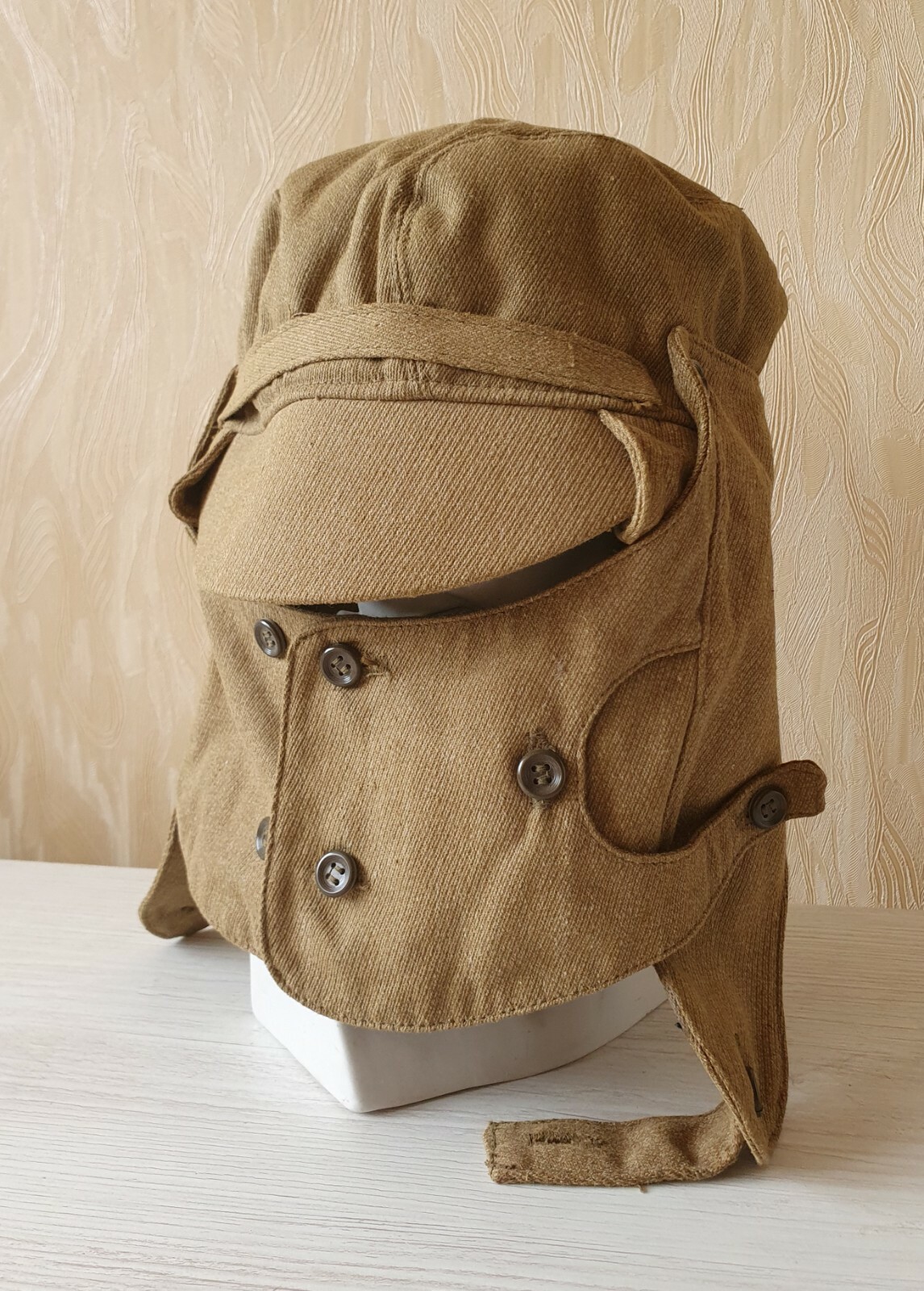 NOS Original Russian Afghanka Hat Cap with Face Cover Afghan War Size - L ( 58 )