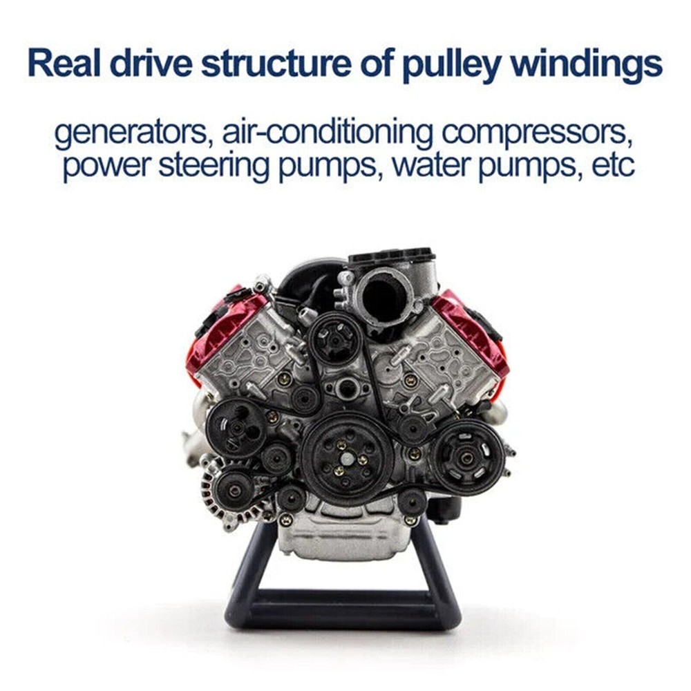 V8 Combustion Engine Model Building Kits Internal DIY Hobby For Adults