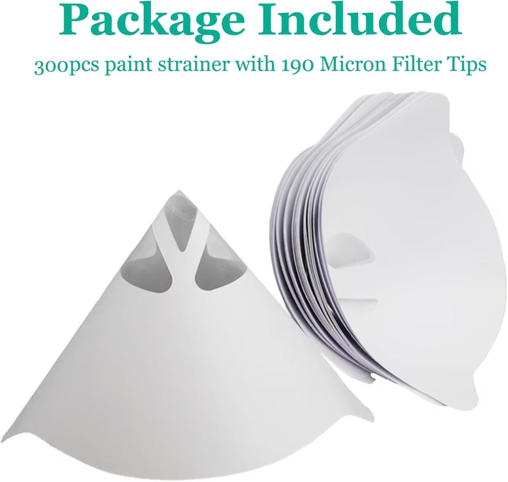 190 Micros Paint Cone Colanders Package of 100, Filter...